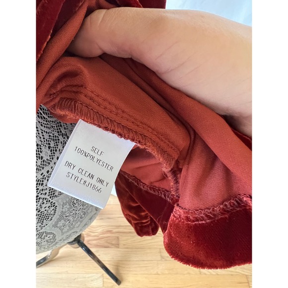 Re:Named Red Velvet Double Breasted Blazer - Picture 9 of 11